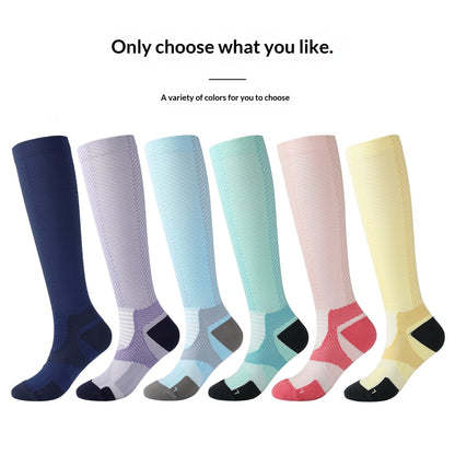 Womens Summer Sports Long Stretch Socks