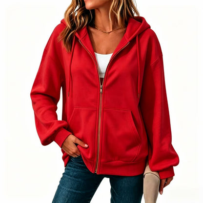 Casual Cardigan With Dropped Shoulders And Long Sleeves
