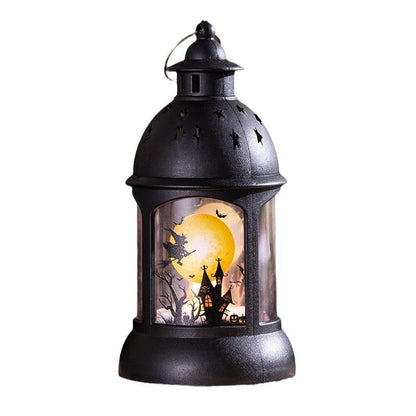 Halloween Decoration Pumpkin Lamp Portable Halloween Castle Wind Lamp Halloween Pendant Party Decoration Props