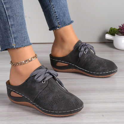 Women's Hollow Out Wedge Slippers