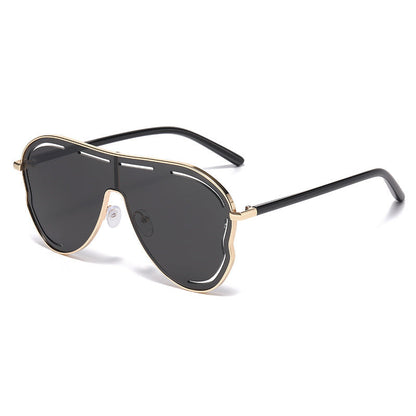 New European And American-style One-piece Oversized Frog-shaped Sunglasses