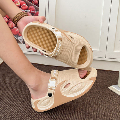 Mens Soft-Soled Non-Slip Foot-Massage Dual-Wear Sports Sandals