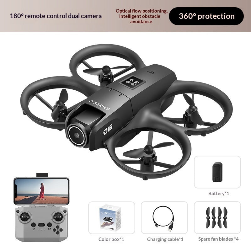 D16 Mini Drone Aerial Photography Dual-Camera Obstacle-Avoidance Racing Drone