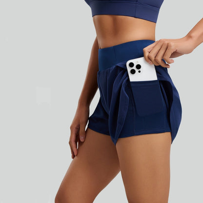 Fake Two-piece Sports Shorts