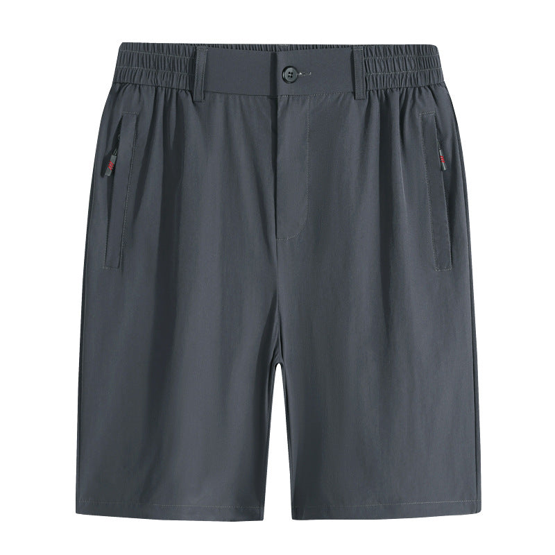 Summer New Arrival Pants Men's Real Ice Silk Nylon Shorts Open Access Control Casual Pants Quick-drying Breathable Pants Plus Size
