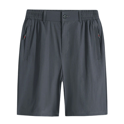 Summer New Arrival Pants Men's Real Ice Silk Nylon Shorts Open Access Control Casual Pants Quick-drying Breathable Pants Plus Size