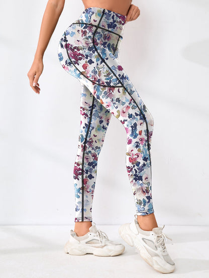 Popular Cross-Border Yoga Pants With Digital Printing, New Foreign Trade Fitness Pants, Hip-Lifting, High-Waisted, Tummy Control, Outdoor Sports Pants For Women