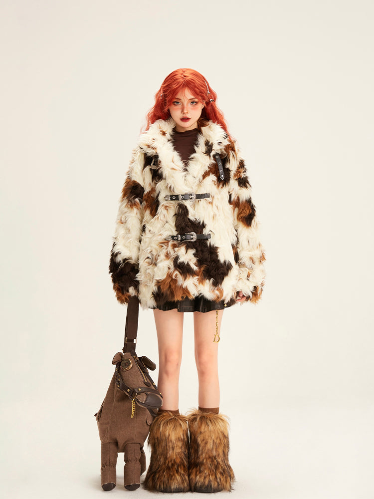 Plush Colored Environmentally Friendly Fur And Cotton Clothing