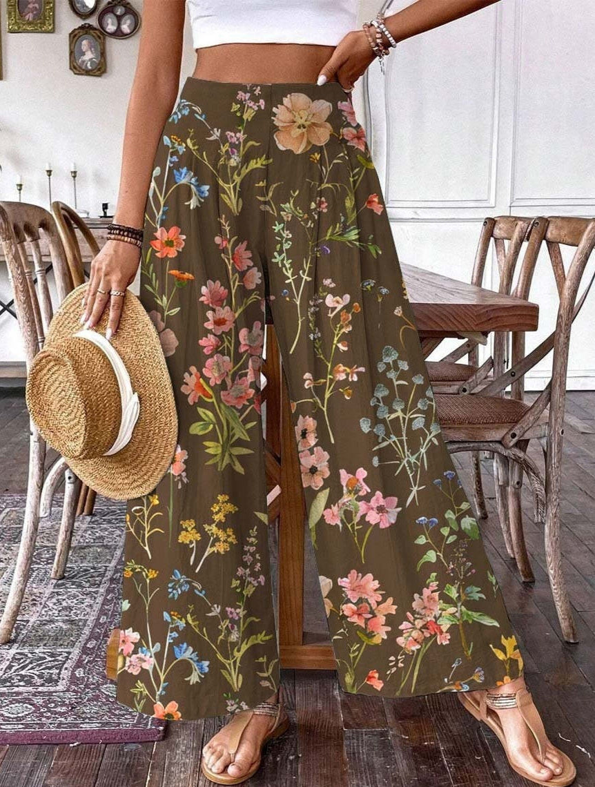 Plus-size Casual Wide-leg Pants For Women