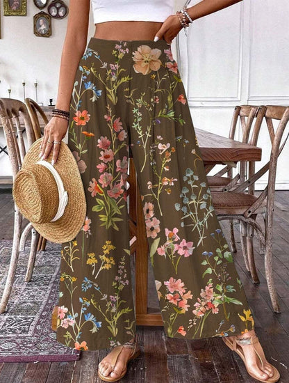 Plus-size Casual Wide-leg Pants For Women