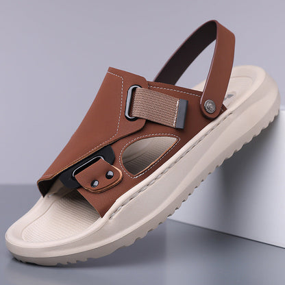 Extra-large Size Sandals For Men Summer New Arrival Soft-soled And Casual