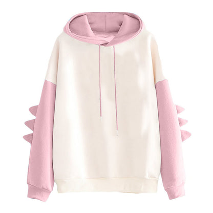 Cartoon Dinosaur Contrast Korean Sweater