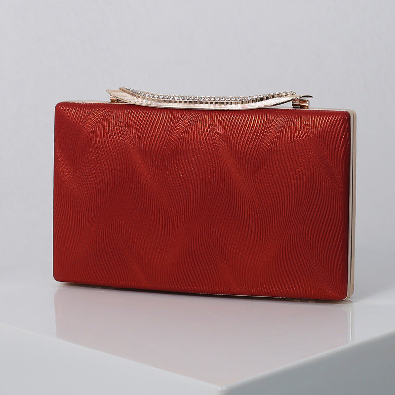 Dinner Party Fashion One-shoulder Clutch Dress All-match Small Square Bag