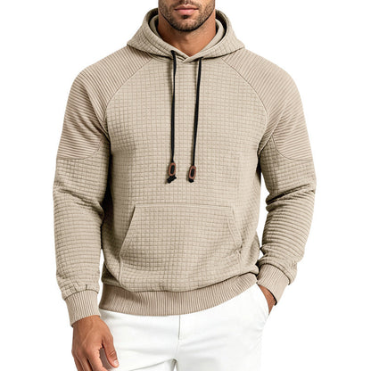 Mens Loose-Fit Versatile Hooded Sweatshirt For Sports Outdoors And Commuting