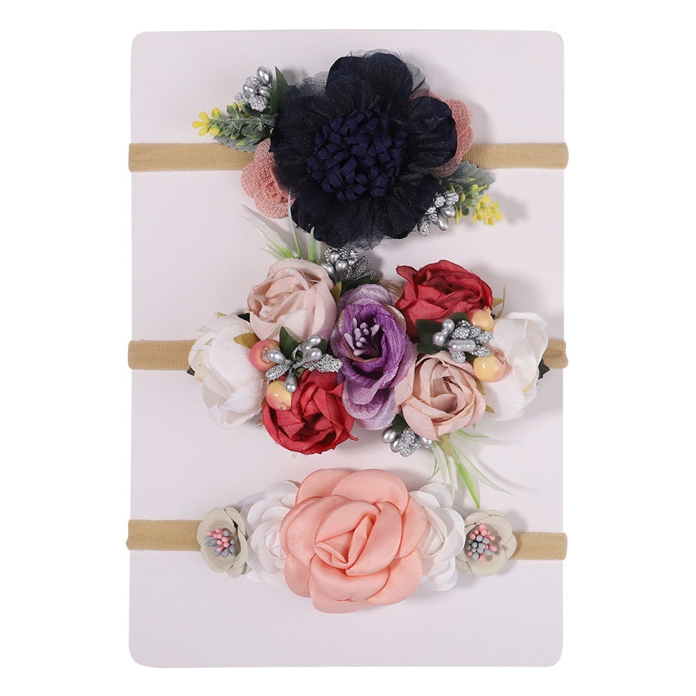 Nylon Fine Hair Band Girls' Headdress Flower