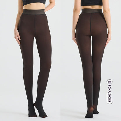 High-quality Leggings With Sheer, Fleece-lined, And Extra Thick