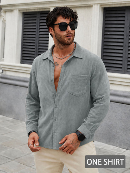 Men's Performance Textured Shirt Breathable, Stylish, All-Season