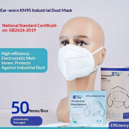 Dust-proof Industrial grade KN95 Mask Individually Packaged With A Sponge Strip