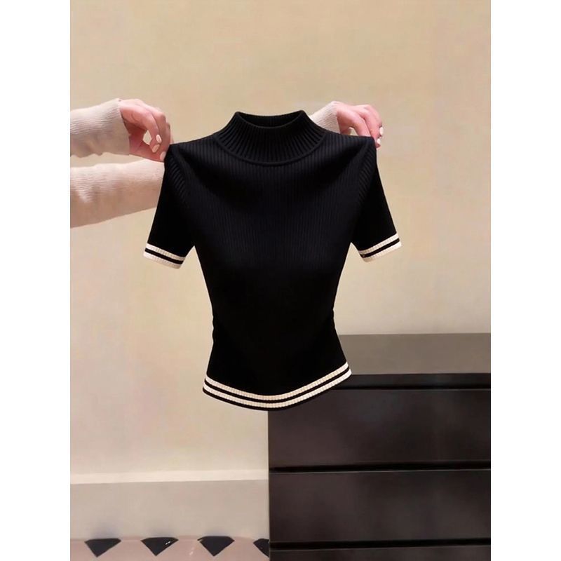 Women's Simple New Slim-fit Figure-flattering Short-sleeved Style