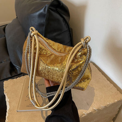 Womens Single-shoulder Underarm Bag And Chain Crossbody Bag