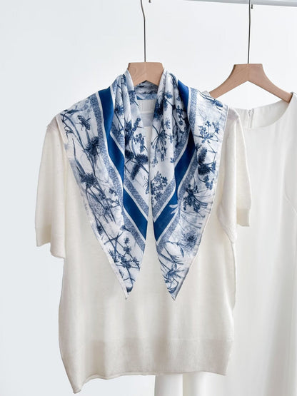 Women's Vintage High-end Outer Silk Scarf