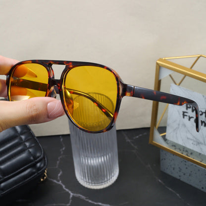 Womens Personalized Oversized Tortoiseshell Sunglasses