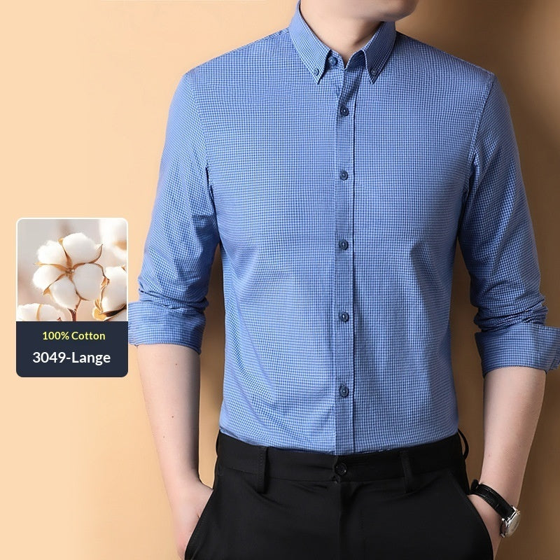 Mens Cotton Fashion Casual Breathable Shirt