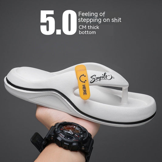 Men's Casual Flip Flops: Outer Wear, All-matching Beach Slippers