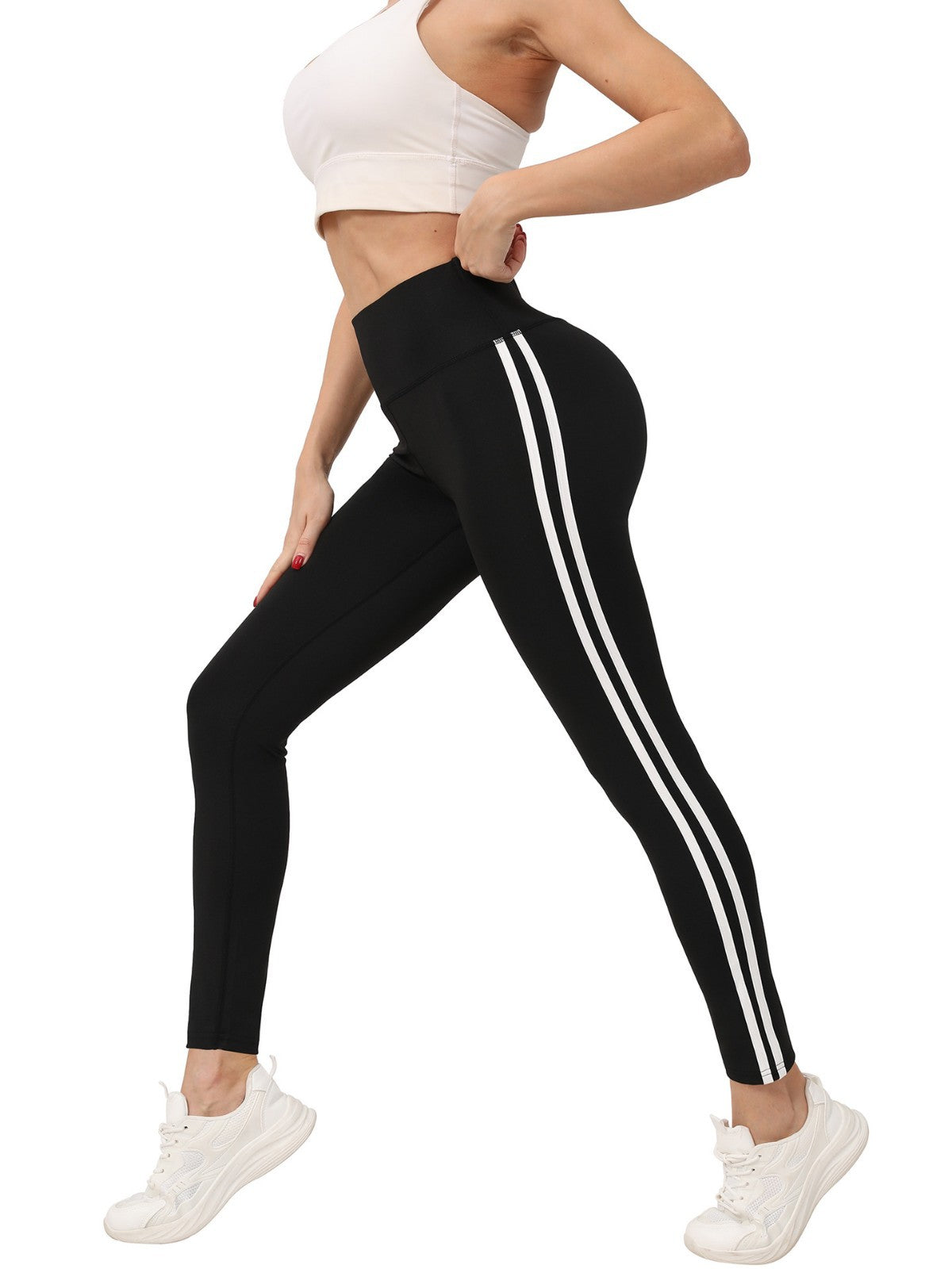 Cross-Border Yoga Pants Hot-Selling Outdoor Sports Fitness Pants Butt-Lifting Casual Running High-Waisted Leggings Women's Export Model
