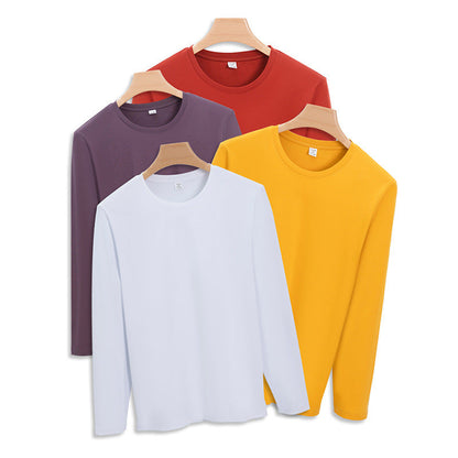 Double-sided Cotton T-shirt Casual Long-sleeve For Young Men