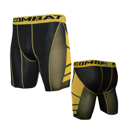 Mens Athletic Training Tight-Fit Cropped Shorts