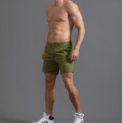 Mens Dress Shorts Slim-fit Accentuate Muscles