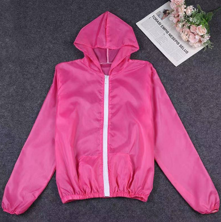 Ice Silk Sunscreen Clothing-Pink-1 piece