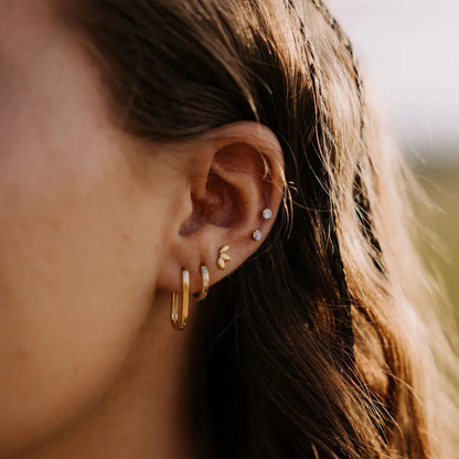 Lotus Flat Back Studs