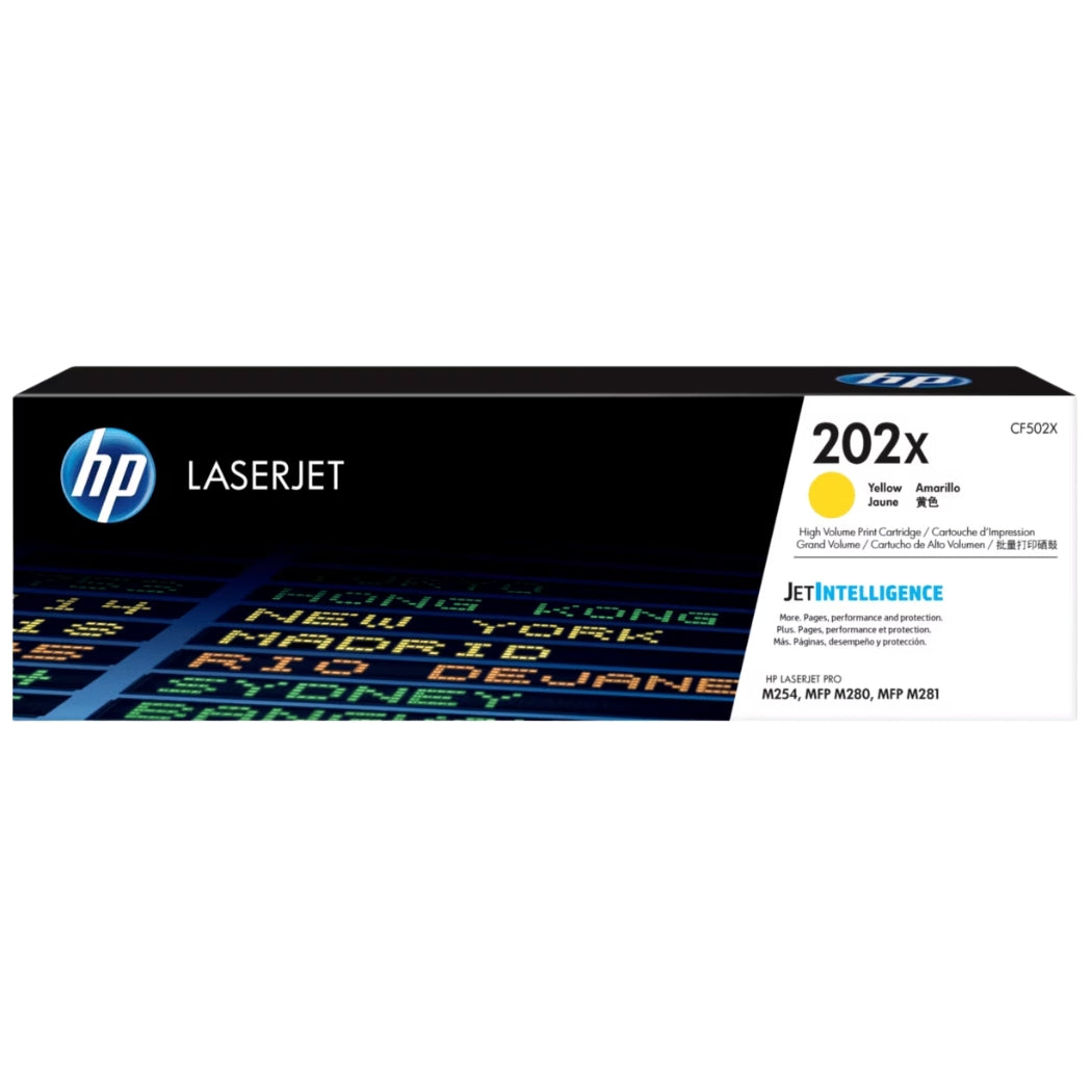 New, Pre-Owned - HP 202X High Yield Yellow Toner Cartridge, CF502X