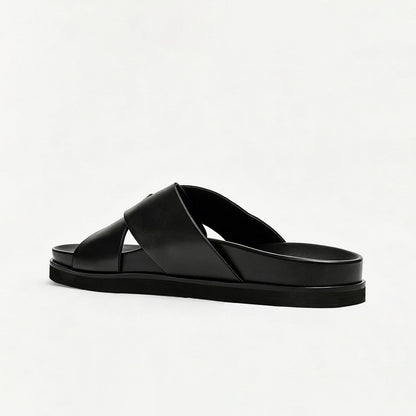 Men's Summer Breathable Cross-style Casual Fashionable Open-toe Slippers