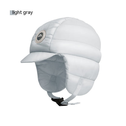 Down Plush Windproof Waterproof Winter Hat