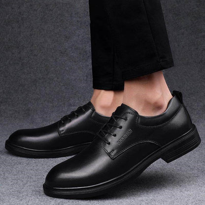 Mulin Sen Summer Leather Formal Shoes In Extra-Large Sizes