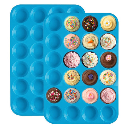 24 holes with round silicone cake mold