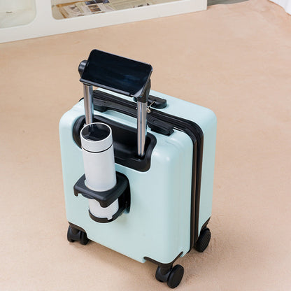 Board-Ready Mini Rolling Travel Suitcase