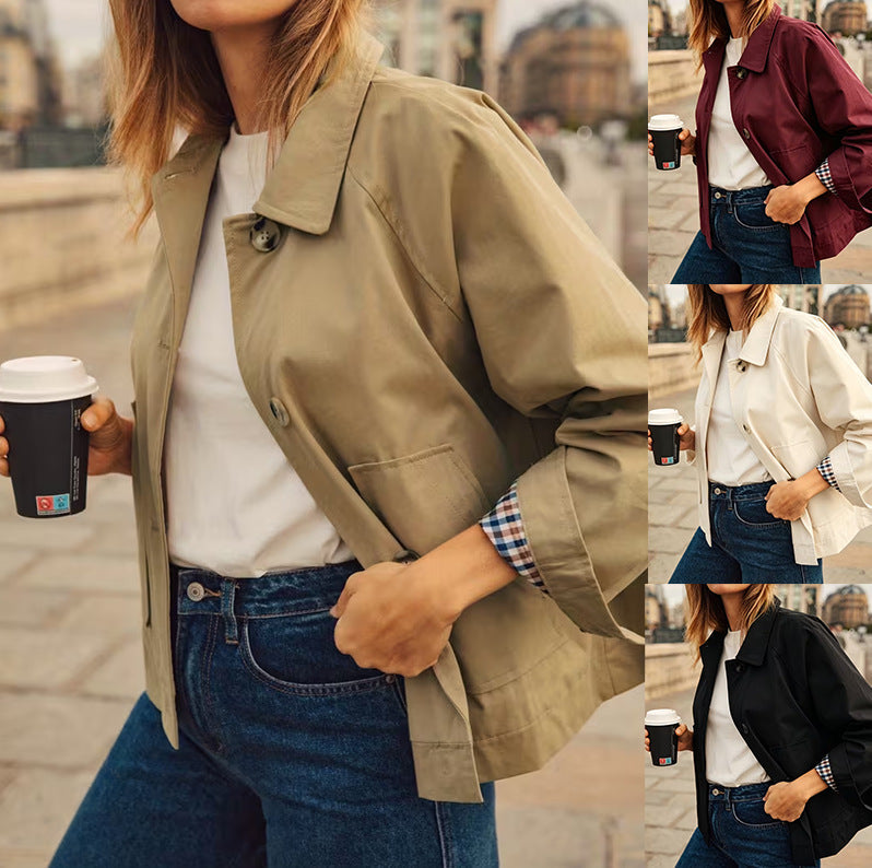 Women's Loose Pockets Casual Jacket