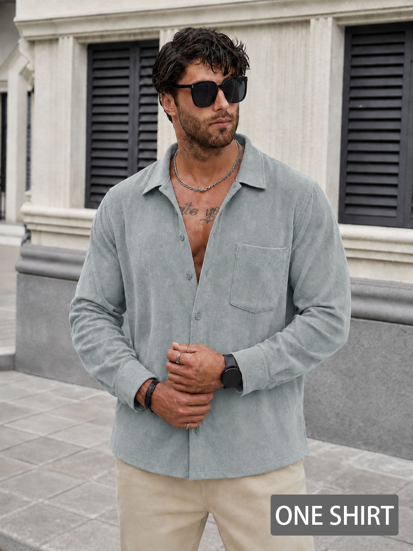 Men's Performance Textured Shirt Breathable, Stylish, All-Season