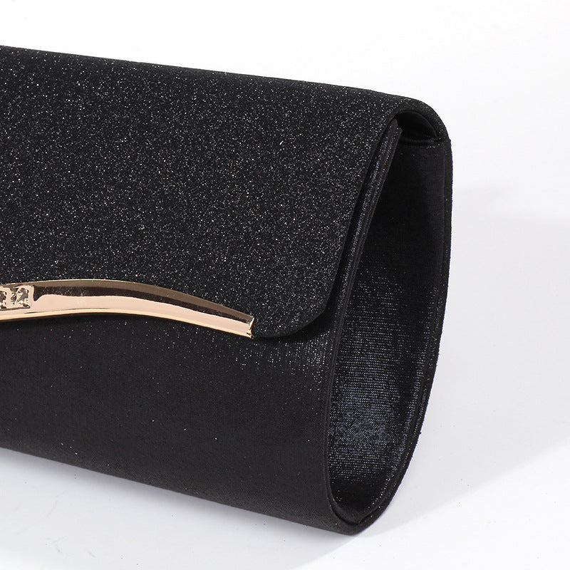Fashionable Women's Metal Edging Temperament Evening Bag