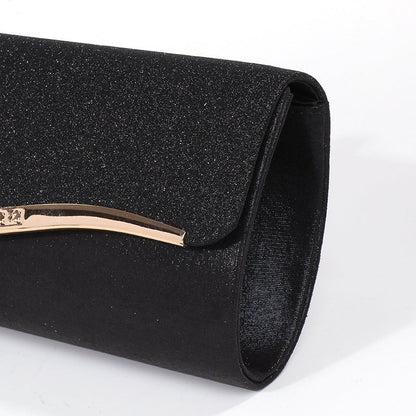 Fashionable Women's Metal Edging Temperament Evening Bag