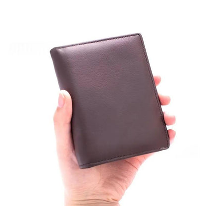 Cowhide Mens Short Premium Feel Leather Wallet For Men