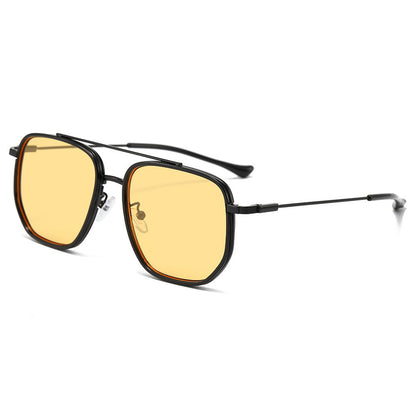 Fashionable Oversized Metal Sunglasses With A Premium Feel