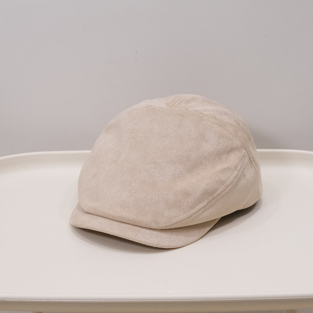 Korean Version Retro Autumn-winter Matte Soft-fur Short Brim British Casual Hat, Versatile And Flattering For Face Shape, Forward-facing Hat