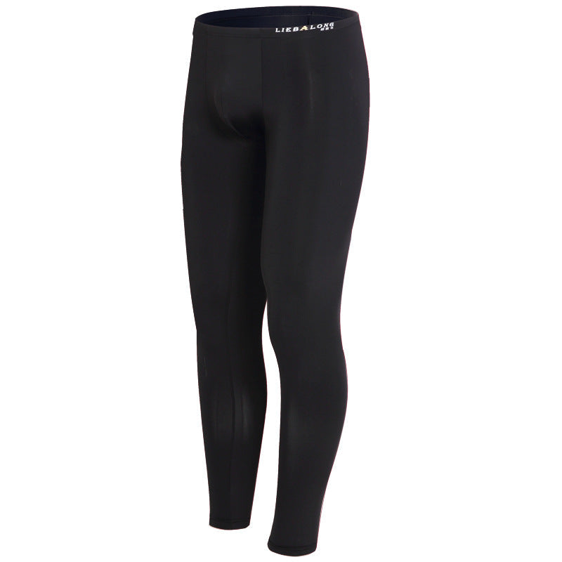 Fashionable Glossy Men's Thermal Pants Long Johns