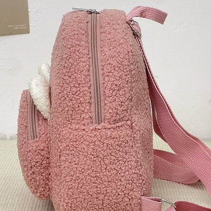 Lightweight New Heart-Shaped Plush Kindergarten Backpack