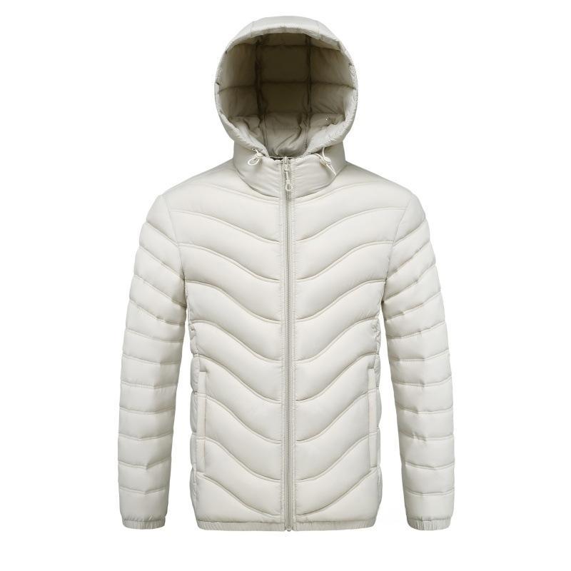 Mens Fleece-lined Cotton-padded Coat